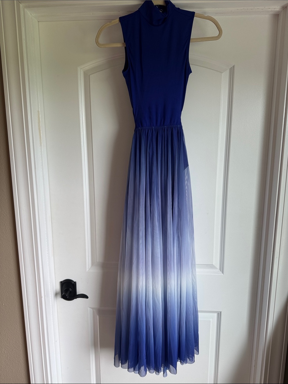 Weissman Elite blue ombré ballet lyrical dance costume adult xsmall